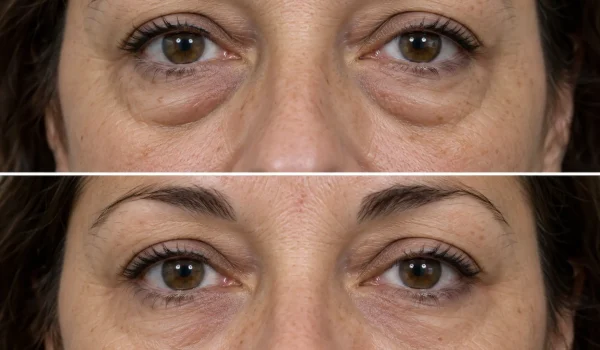 Comparativa clínica del contorno de ojos